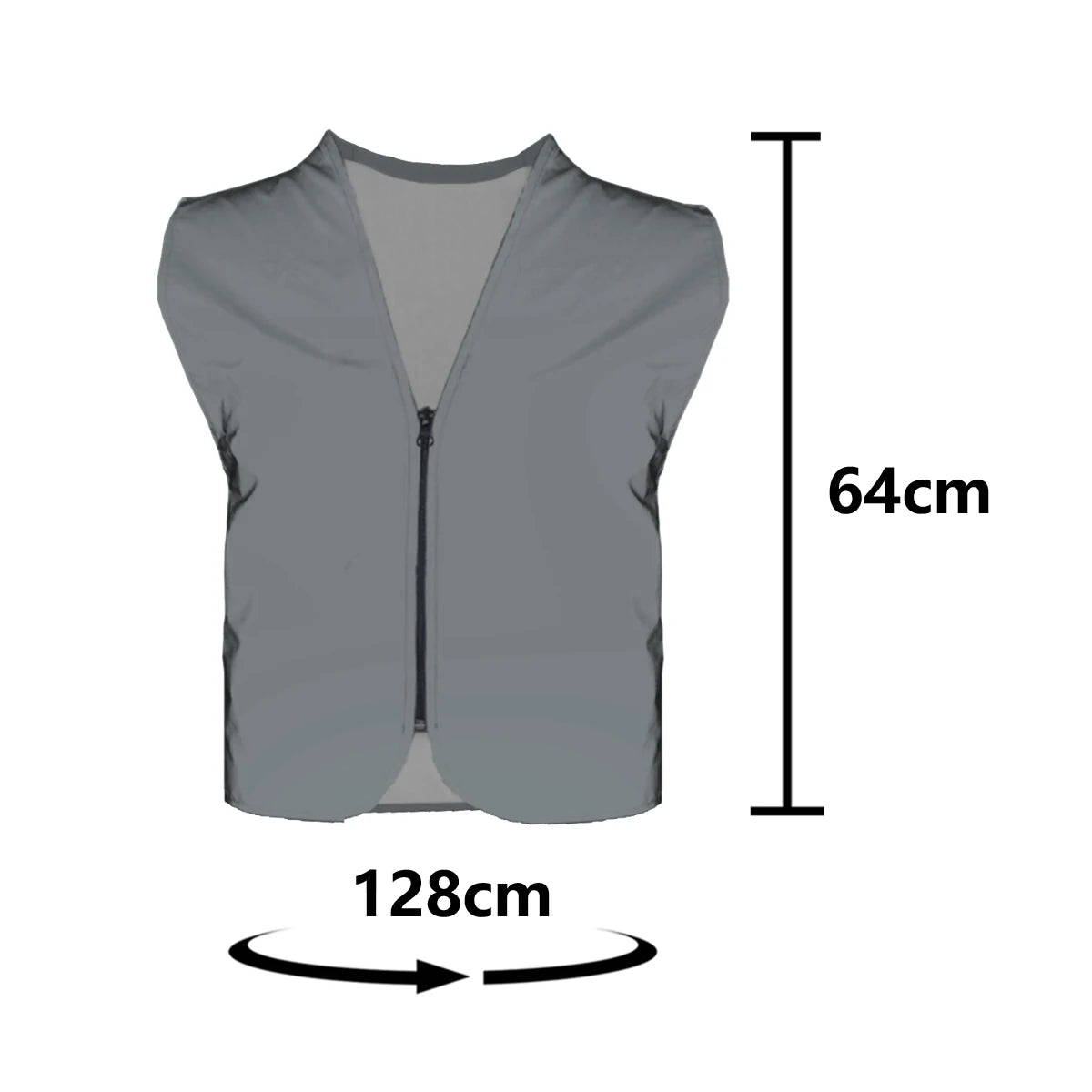 Reflective Zip Safety Vest
