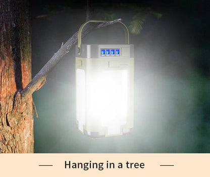 Solar Rechargeable Camping Light (Type-C + Power Bank)