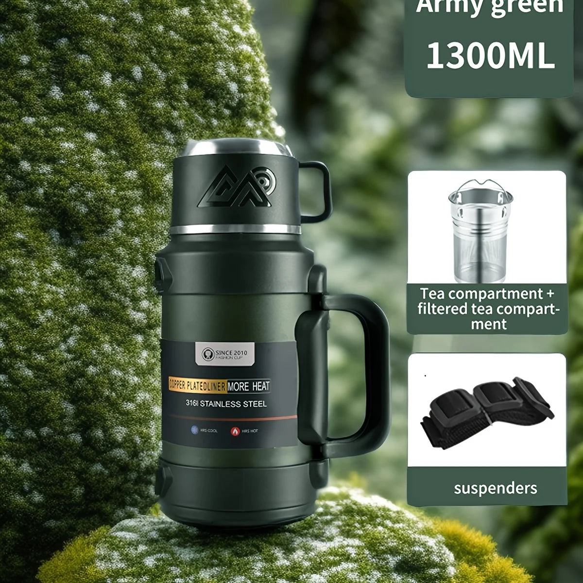 Stainless Steel Thermos Bottle (72H Thermal)