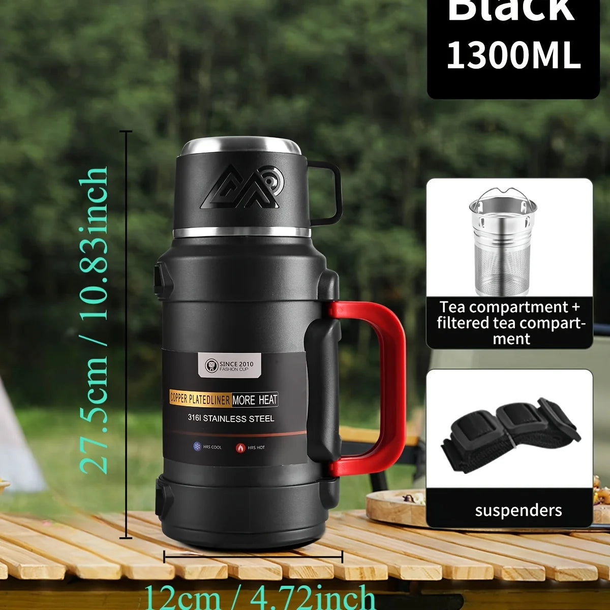 Stainless Steel Thermos Bottle (72H Thermal)