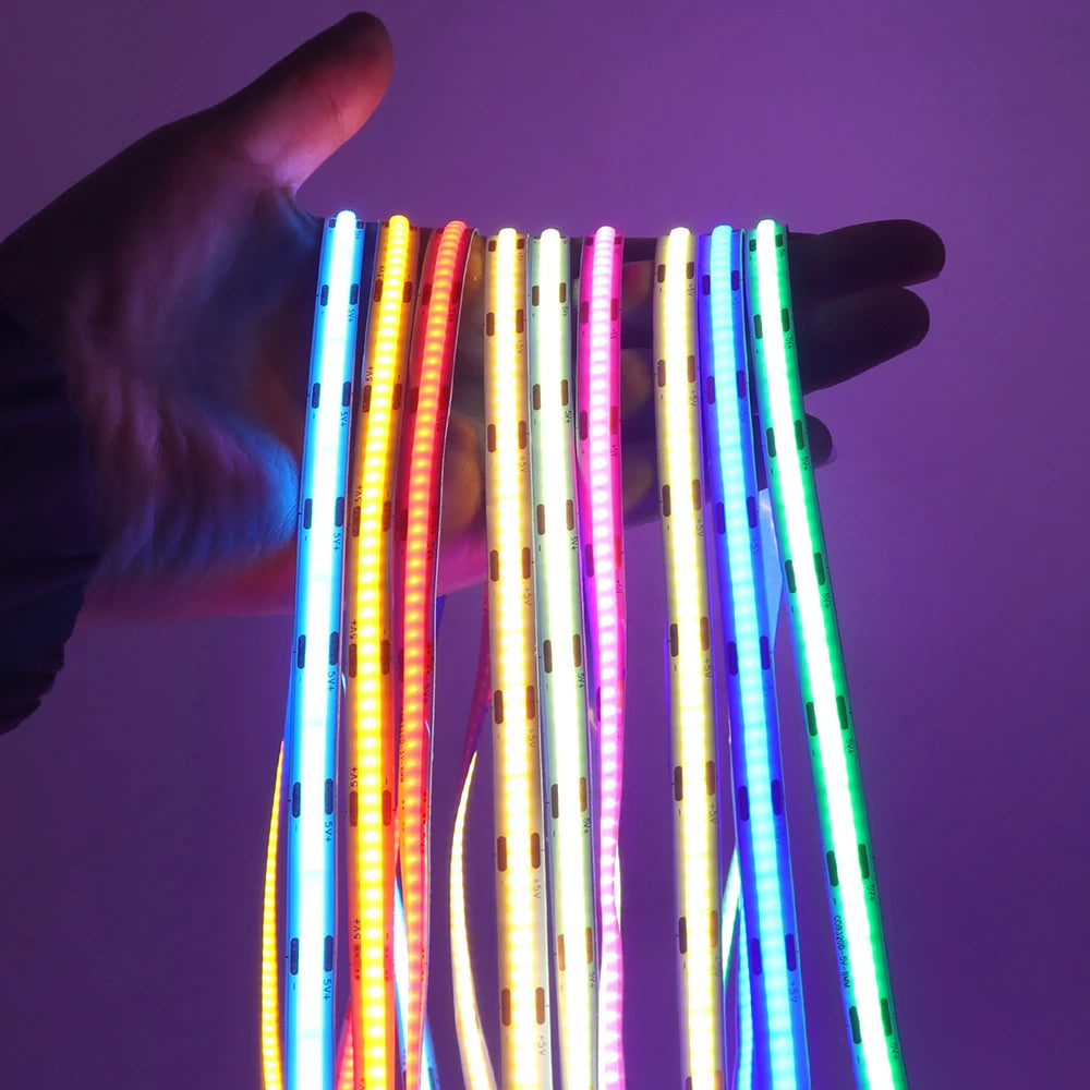 5V Motion Sensor COB LED Strip Light (USB Powered)