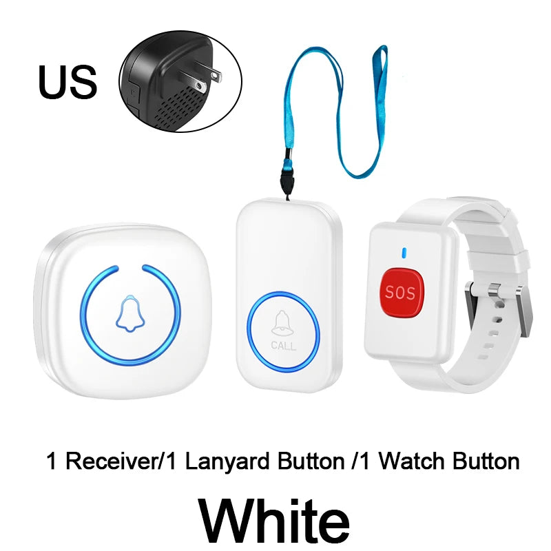 Wireless SOS Call Button (Lanyard Emergency Pager)