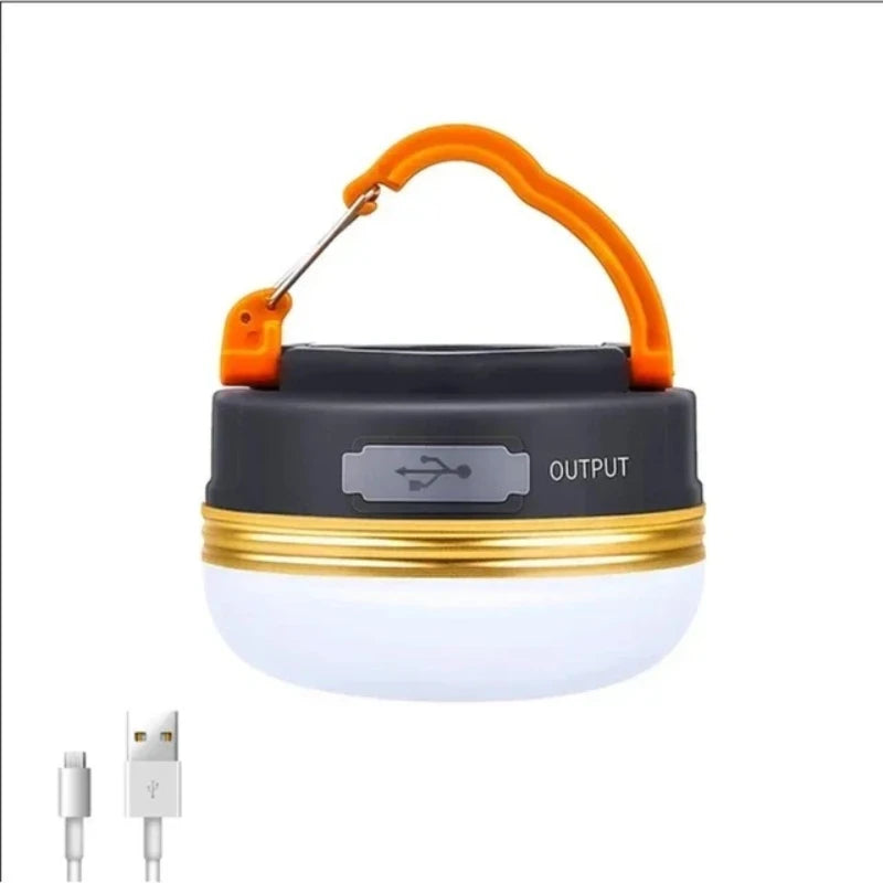 Solar Rechargeable Camping Light (Type-C + Power Bank)