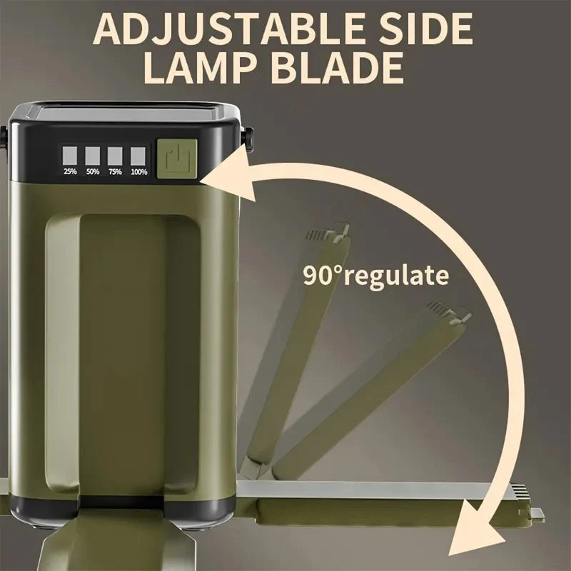 Solar Rechargeable Camping Light (Type-C + Power Bank)