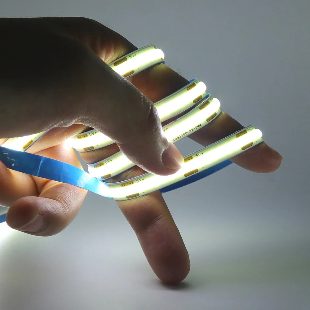 5V Motion Sensor COB LED Strip Light (USB Powered)
