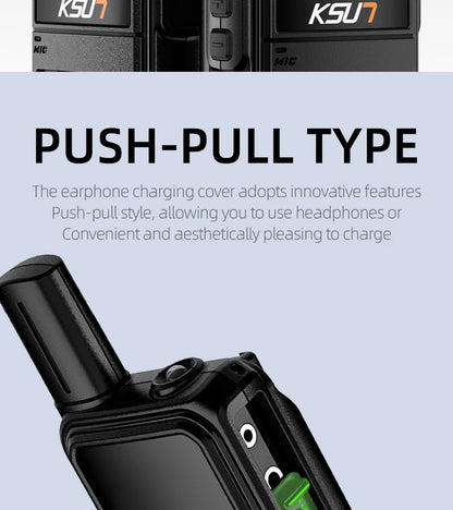 KSUN M3 Plus GMRS Two-Way Walkie Talkie (5W Long Range)