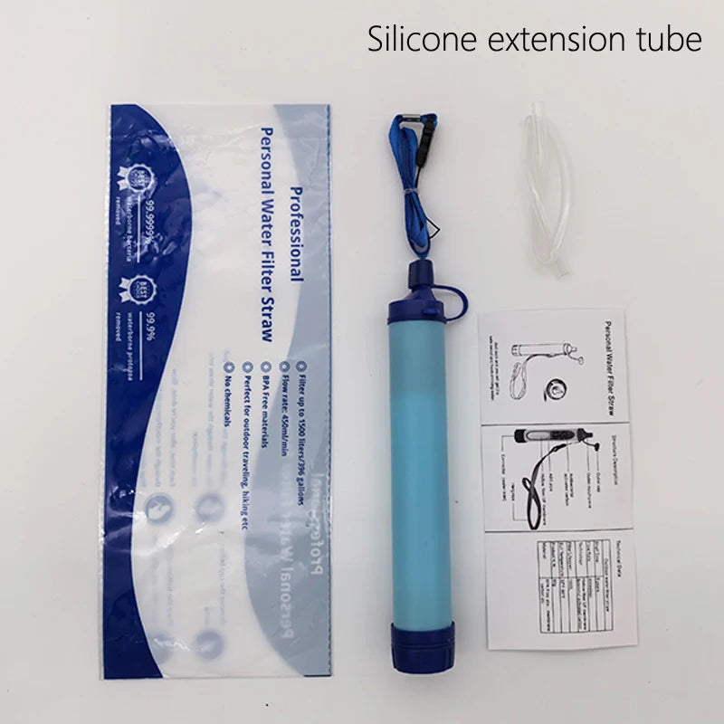 Portable Water Filter Straw (Survival & Emergency)