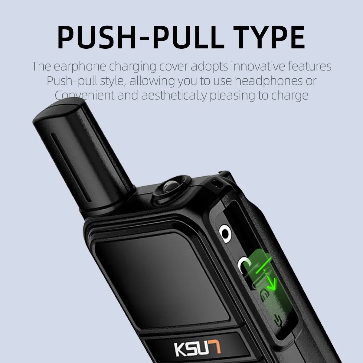KSUN M3 Plus GMRS Two-Way Walkie Talkie (5W Long Range)