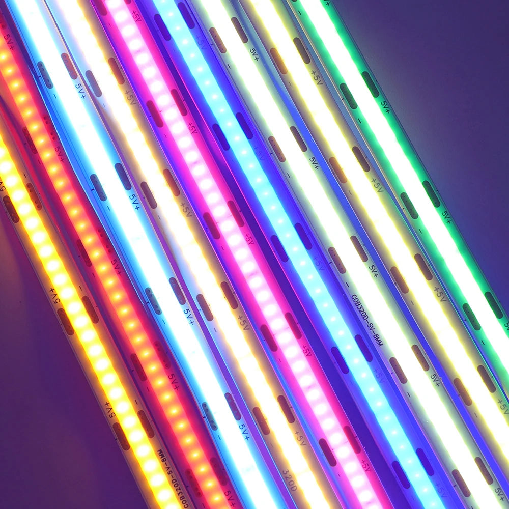 5V Motion Sensor COB LED Strip Light (USB Powered)