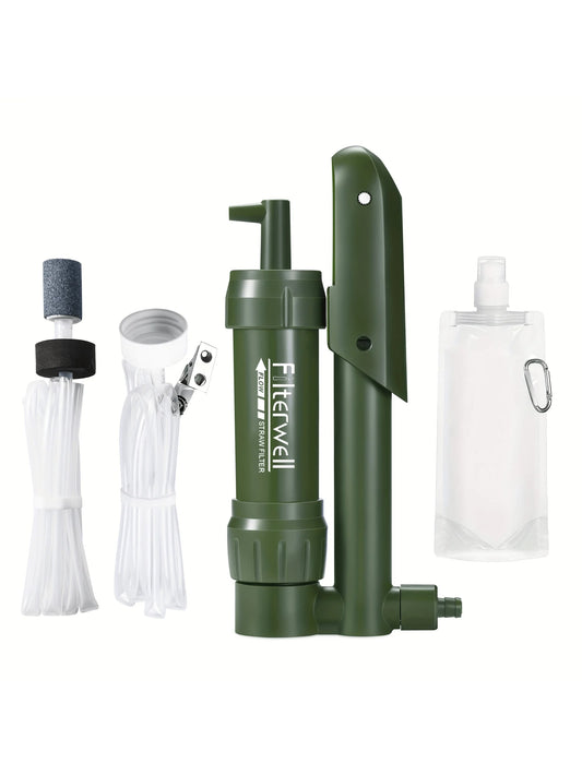 Portable Water Filter Straw (Survival & Emergency)