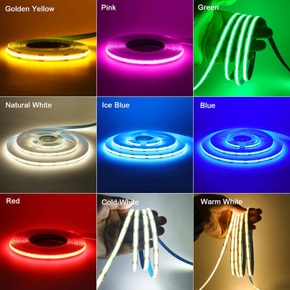 5V Motion Sensor COB LED Strip Light (USB Powered)
