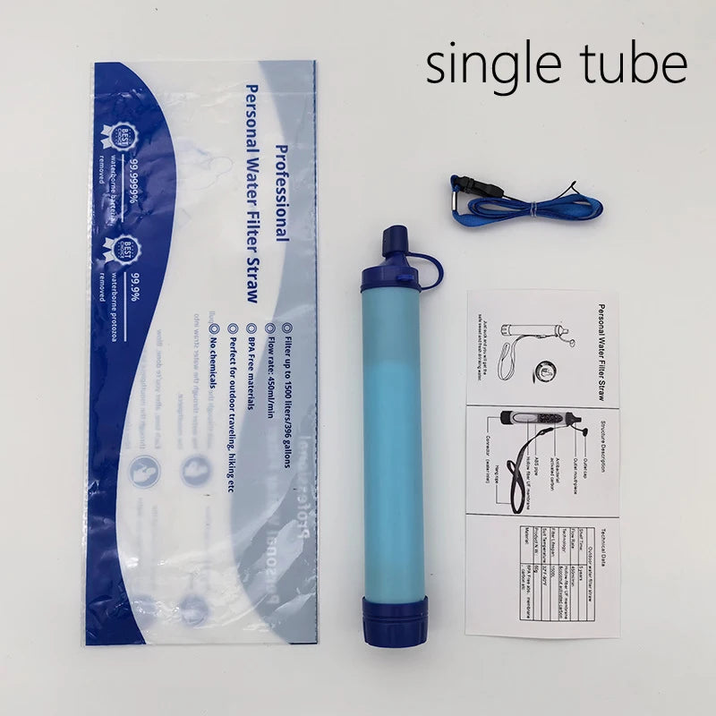 Portable Water Filter Straw (Survival & Emergency)