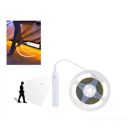5V Motion Sensor COB LED Strip Light (USB Powered)