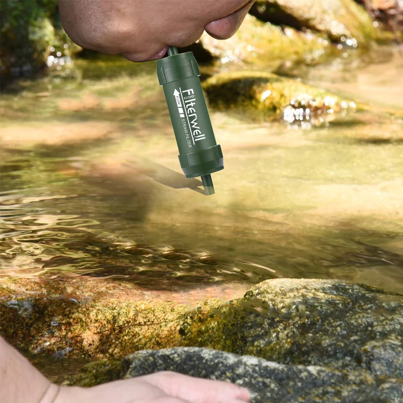 Portable Water Filter Straw (Survival & Emergency)