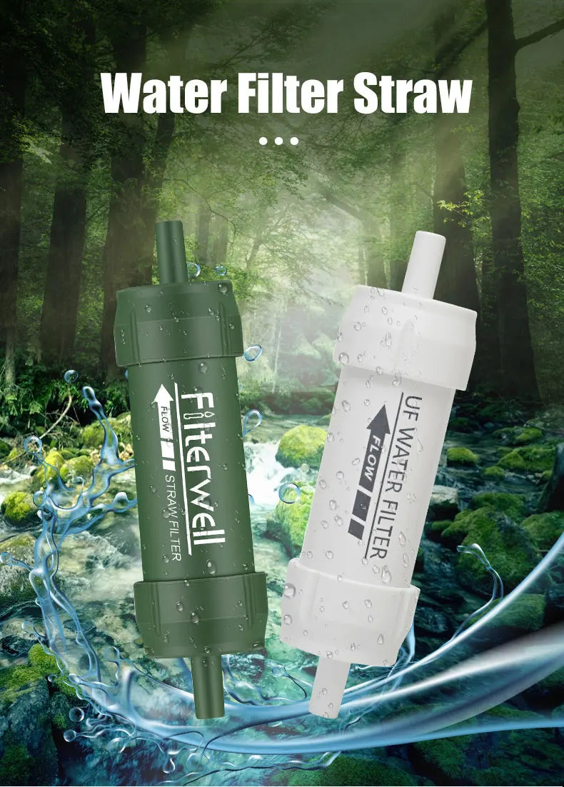 Portable Water Filter Straw (Survival & Emergency)