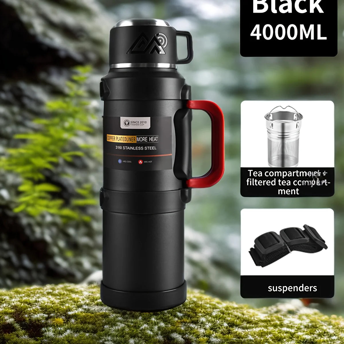 Stainless Steel Thermos Bottle (72H Thermal)