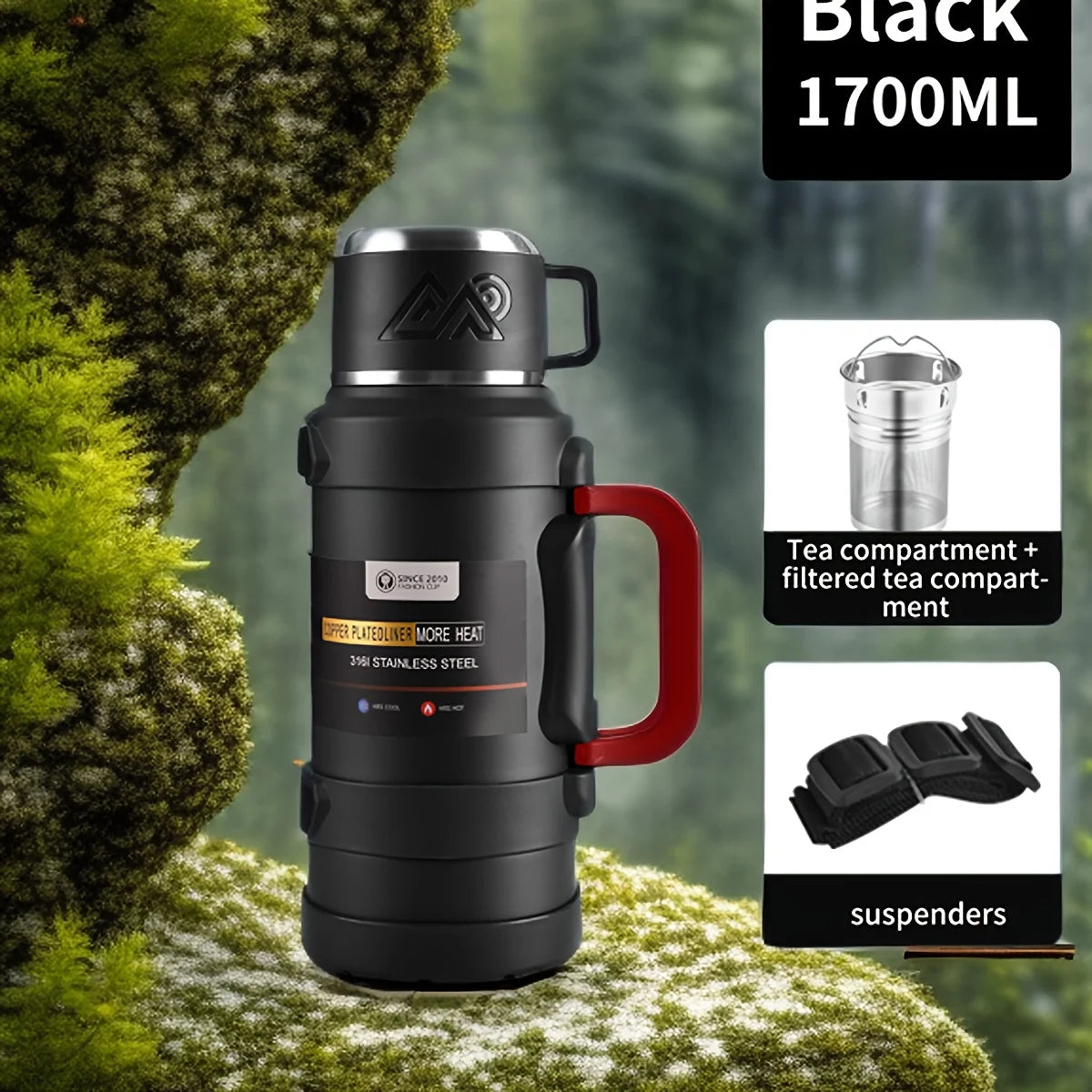 Stainless Steel Thermos Bottle (72H Thermal)